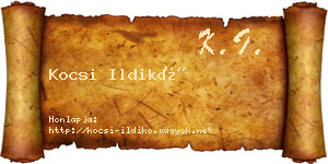 Kocsi Ildikó névjegykártya